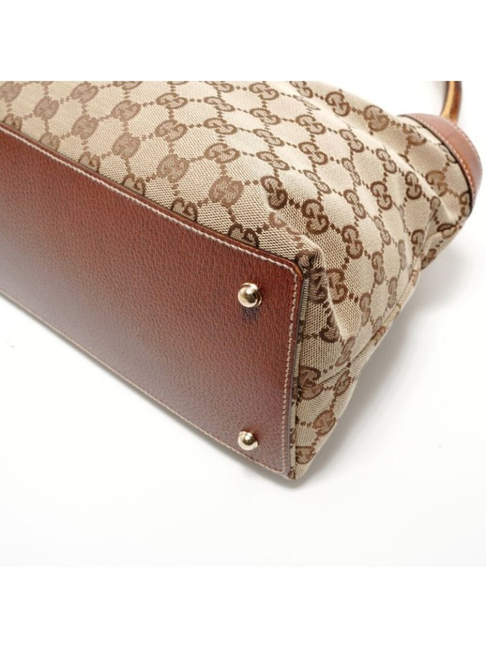 ★SOLD★ Gucci Shoulder Bag GG Canvas Bamboo - Picture 6 of 10